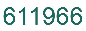 Número 611966 imagen verde