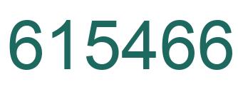 Número 615466 imagen verde