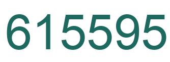Number 615595 green image