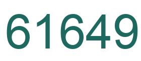 Número 61649 imagen verde