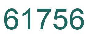 Number 61756 green image