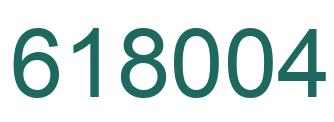 Número 618004 imagen verde