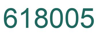 Número 618005 imagen verde