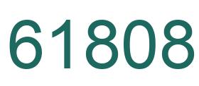 Number 61808 green image