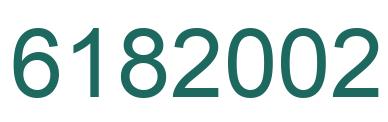 Number 6182002 green image
