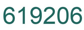 Number 619206 green image