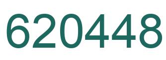 Number 620448 green image