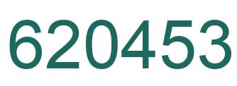 Number 620453 green image