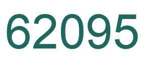 Number 62095 green image