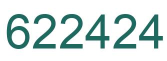 Number 622424 green image