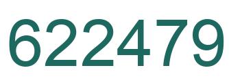 Number 622479 green image