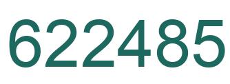 Number 622485 green image
