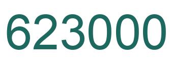 Number 623000 green image