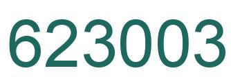 Number 623003 green image