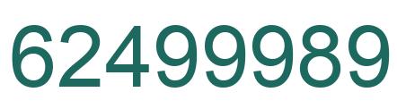 Number 62499989 green image