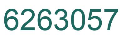 Number 6263057 green image