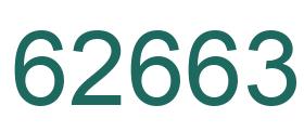 Number 62663 green image