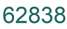 Número 62838 imagen verde