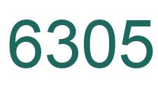 Number 6305 green image