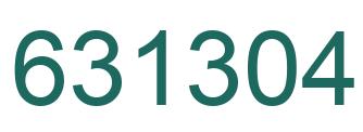 Número 631304 imagen verde