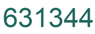 Número 631344 imagen verde
