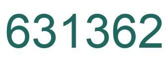 Number 631362 green image