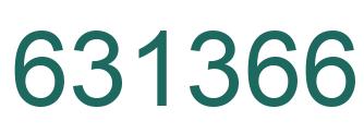 Number 631366 green image