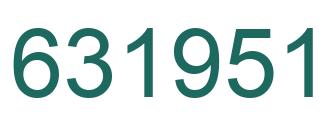 Número 631951 imagen verde