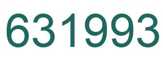 Number 631993 green image