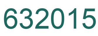 Número 632015 imagen verde