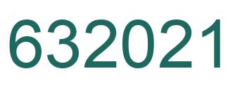 Número 632021 imagen verde