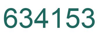 Number 634153 green image