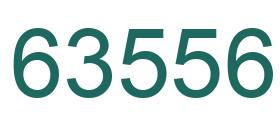 Number 63556 green image