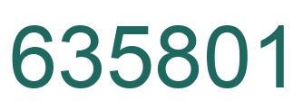 Número 635801 imagen verde