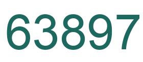 Number 63897 green image