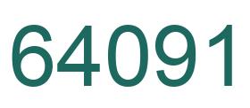 Número 64091 imagen verde