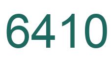 Number 6410 green image