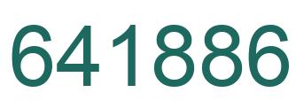 Number 641886 green image