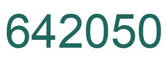 Número 642050 imagen verde