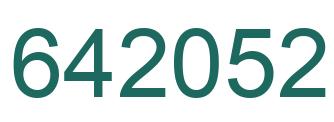Número 642052 imagen verde