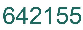 Number 642155 green image