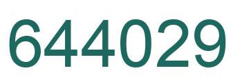 Número 644029 imagen verde