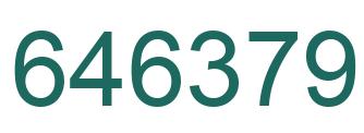 Número 646379 imagen verde