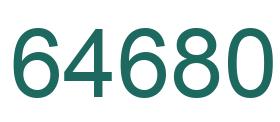 Número 64680 imagen verde