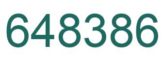 Number 648386 green image