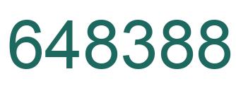 Number 648388 green image
