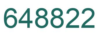 Number 648822 green image