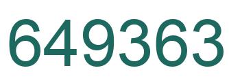 Número 649363 imagen verde