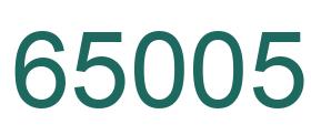 Number 65005 green image
