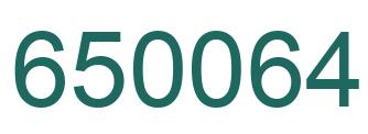 Número 650064 imagen verde